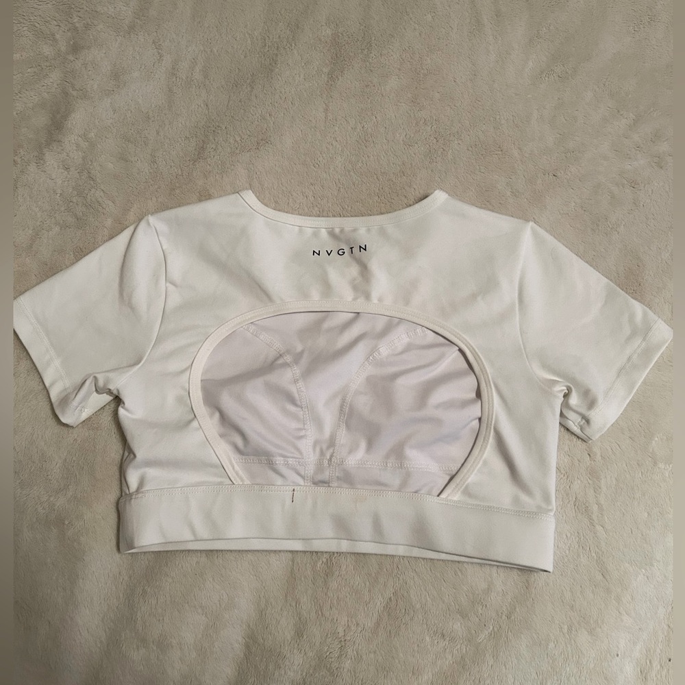 NVGTN OPEN BACK CROP TOP SIZE SMALL NEW WITHOUT TAGS